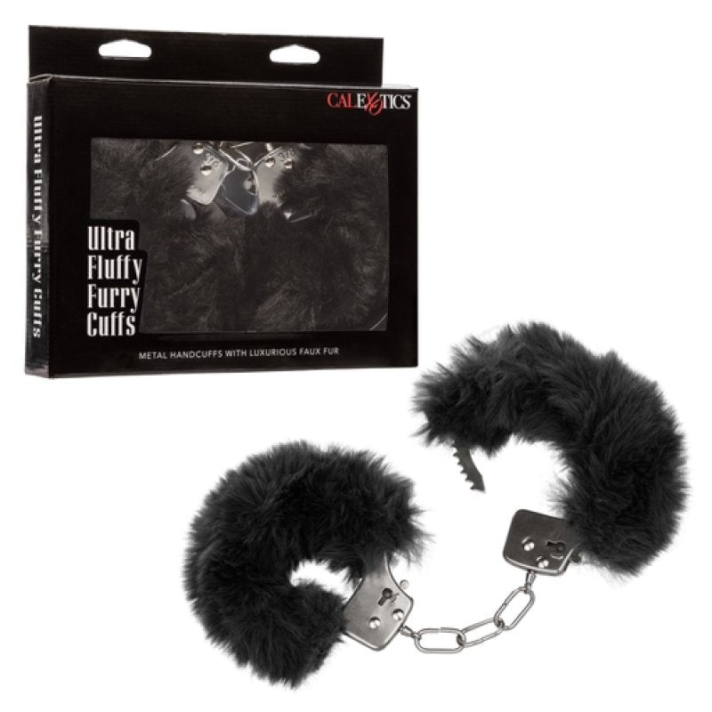 Ultra Fluffy Furry Cuffs - Black-SE-2651-65-3