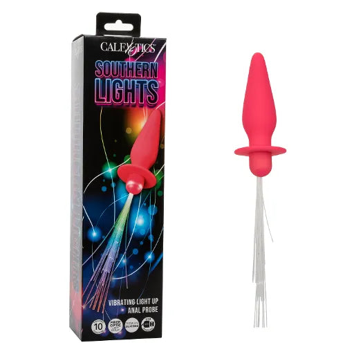 Southern Lights™ Vibrating Light Up Anal Probe - Pink - Take A Peek