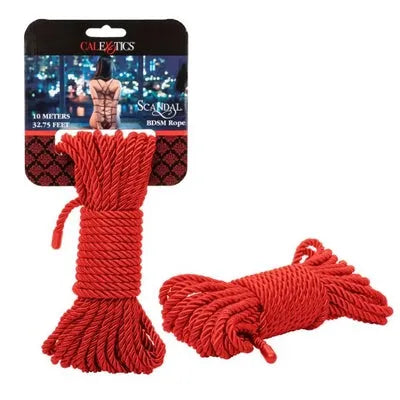 Scandal BDSM Rope 10M Red - Take A Peek