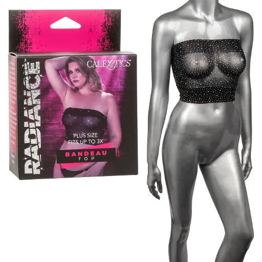 Radiance Plus Size Bandeau Top - Take A Peek