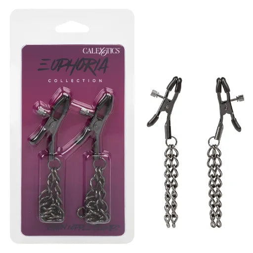 Euphoria Collection Chain Nipple Clamps - Take A Peek