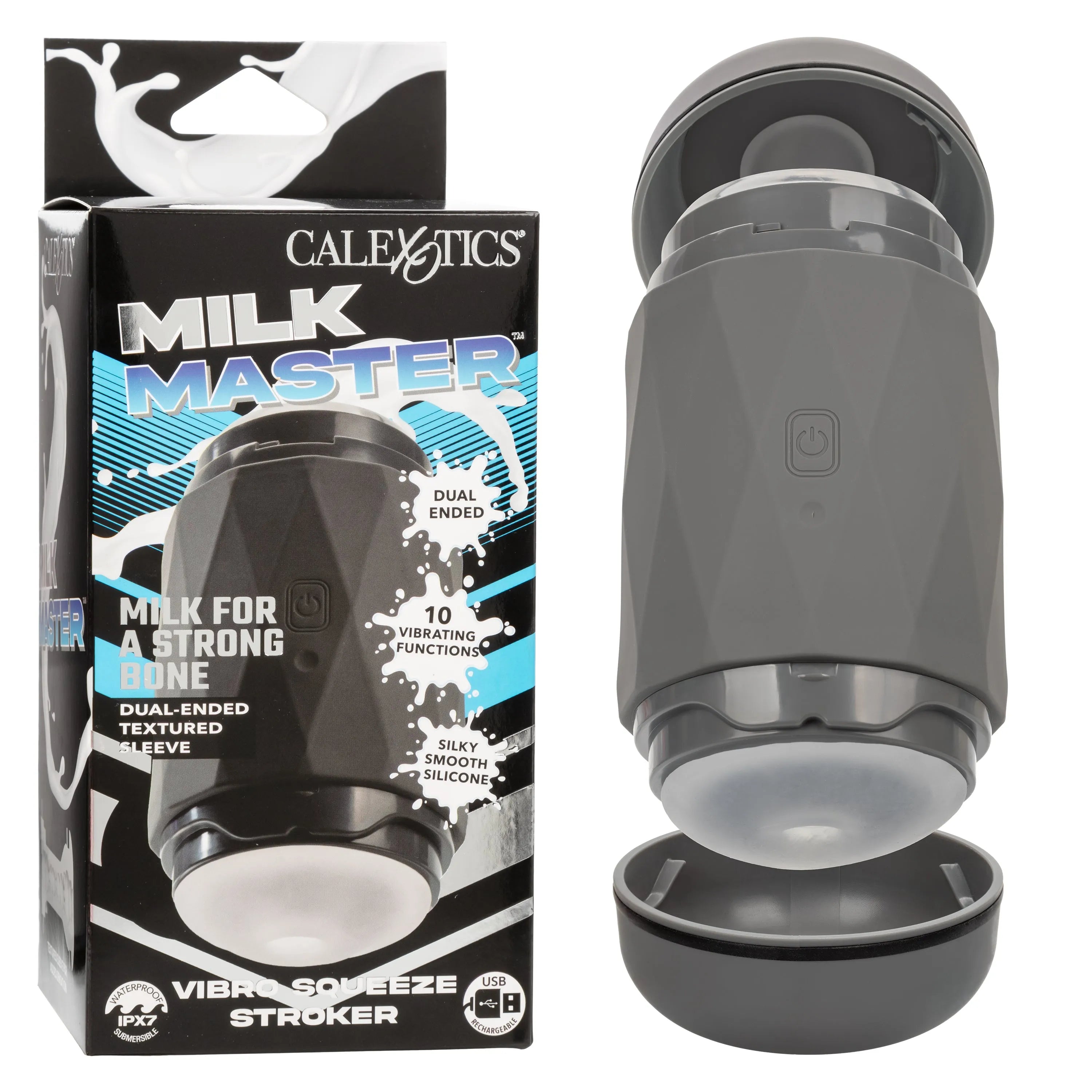 Milk Master™ Vibro Squeeze Stroker - Take A Peek