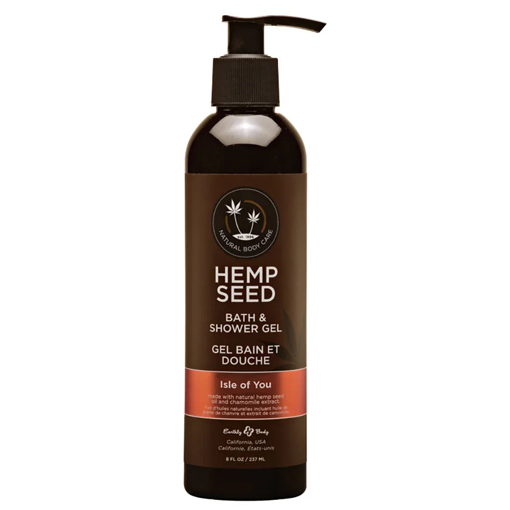 Hemp Seed Bath & Shower Gel - Isle Of You - Isle Of You (Coconut Water, Citrus & Vanilla) Scented - 237 ml Bottle - Take A Peek