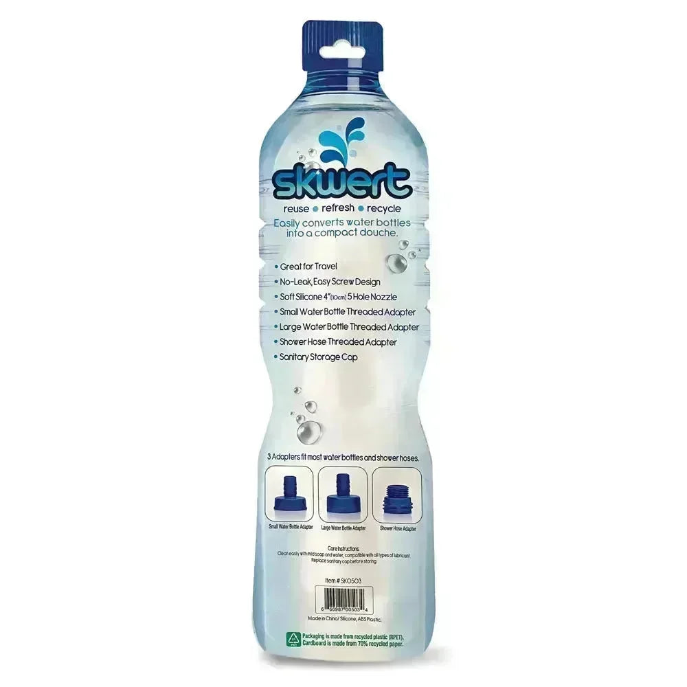 Skwert 5 Piece Water Bottle Douche Kit - 5 Piece Water Bottle Douche Adapter Kit - Take A Peek