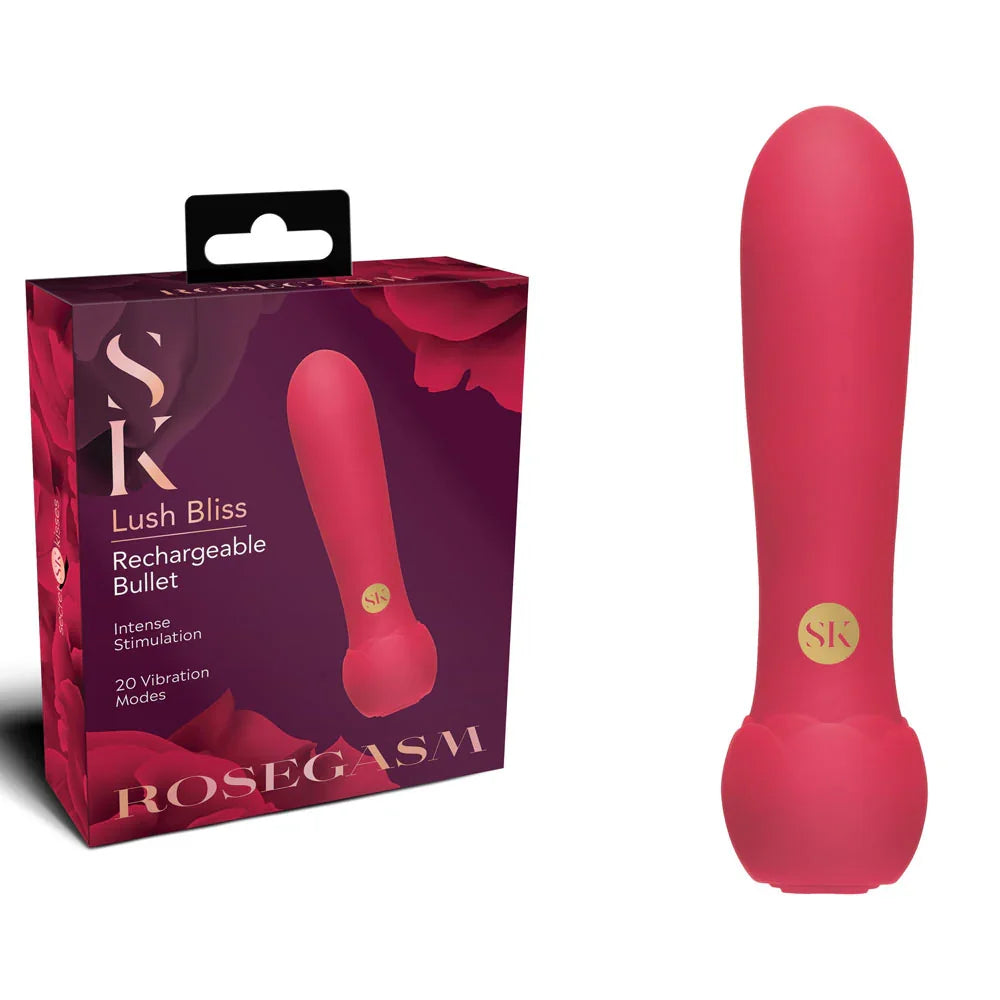 Secret Kisses ROSEGASM Lush Bliss Bullet - Red 10.8 cm USB Rechargeable Bullet