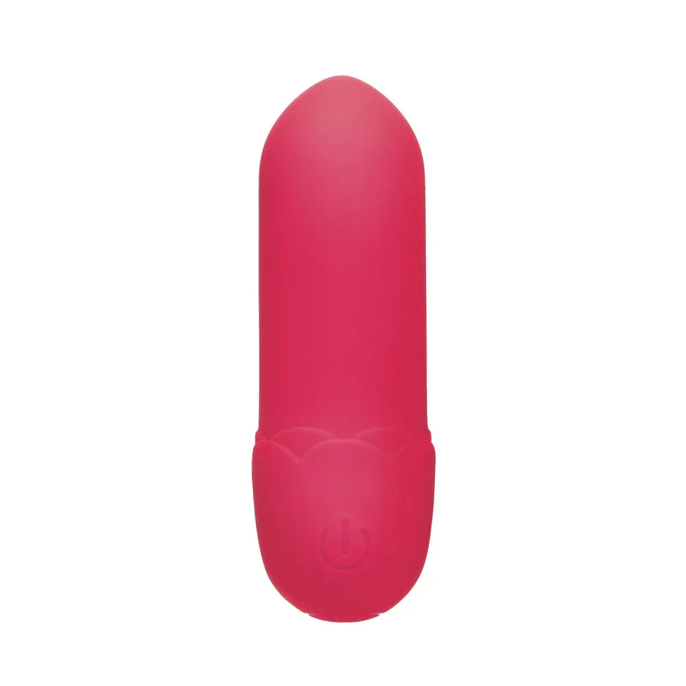Secret Kisses ROSEGASM Petal Play Mini Bullet Vibe - Red 7.5 cm USB Rechargeable Bullet with Wireless Remote