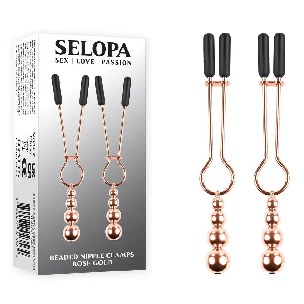 Selopa BEADED NIPPLE CLAMPS - - Take A Peek
