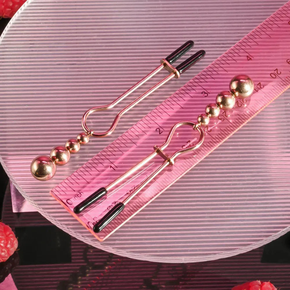 Selopa BEADED NIPPLE CLAMPS - - Take A Peek