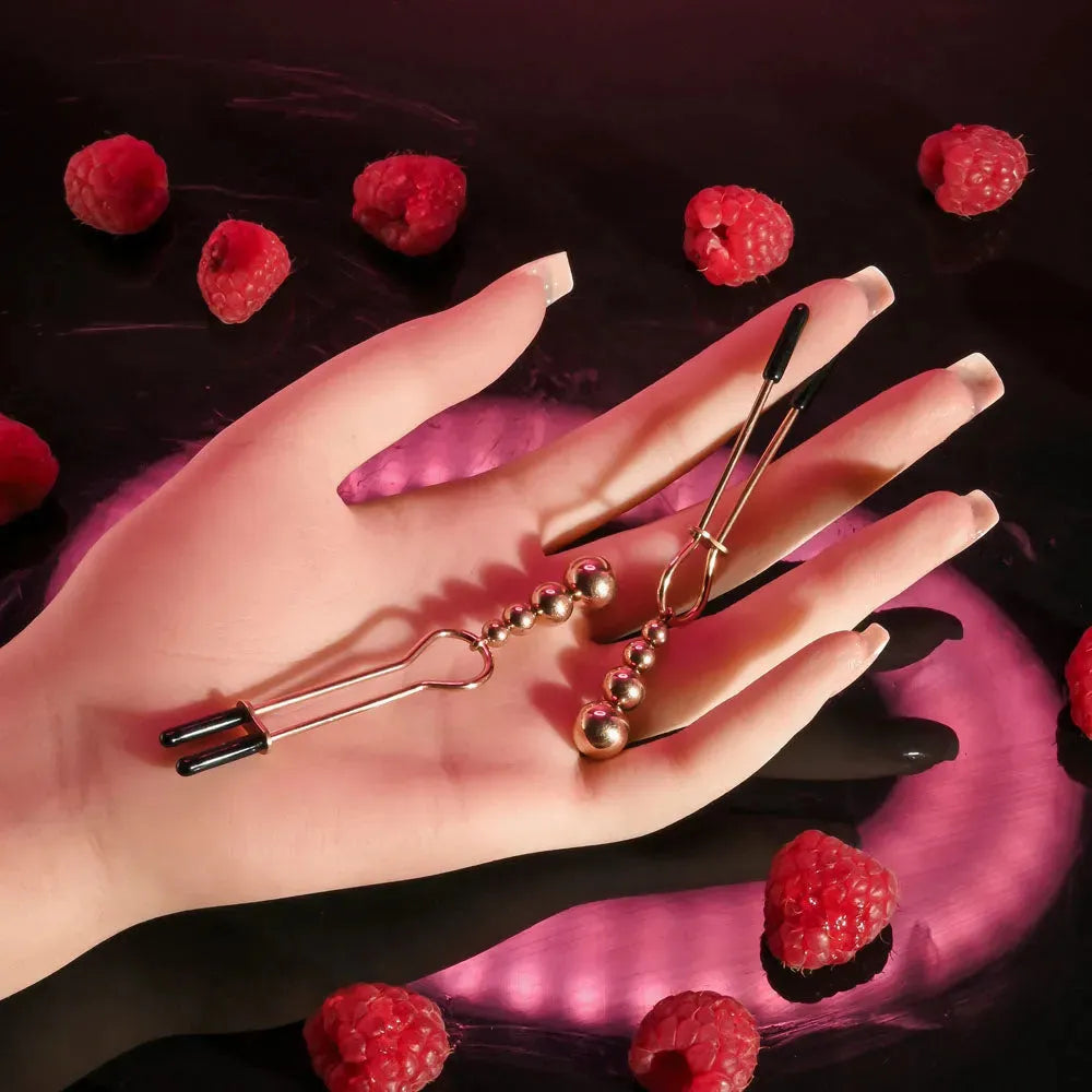 Selopa BEADED NIPPLE CLAMPS - - Take A Peek