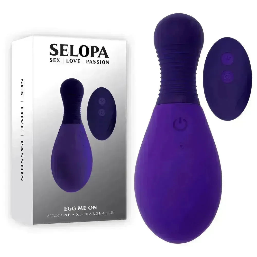 Selopa EGG ME ON - 10 cm USB Rechargeable Egg with Wireless Remote - Take A Peek