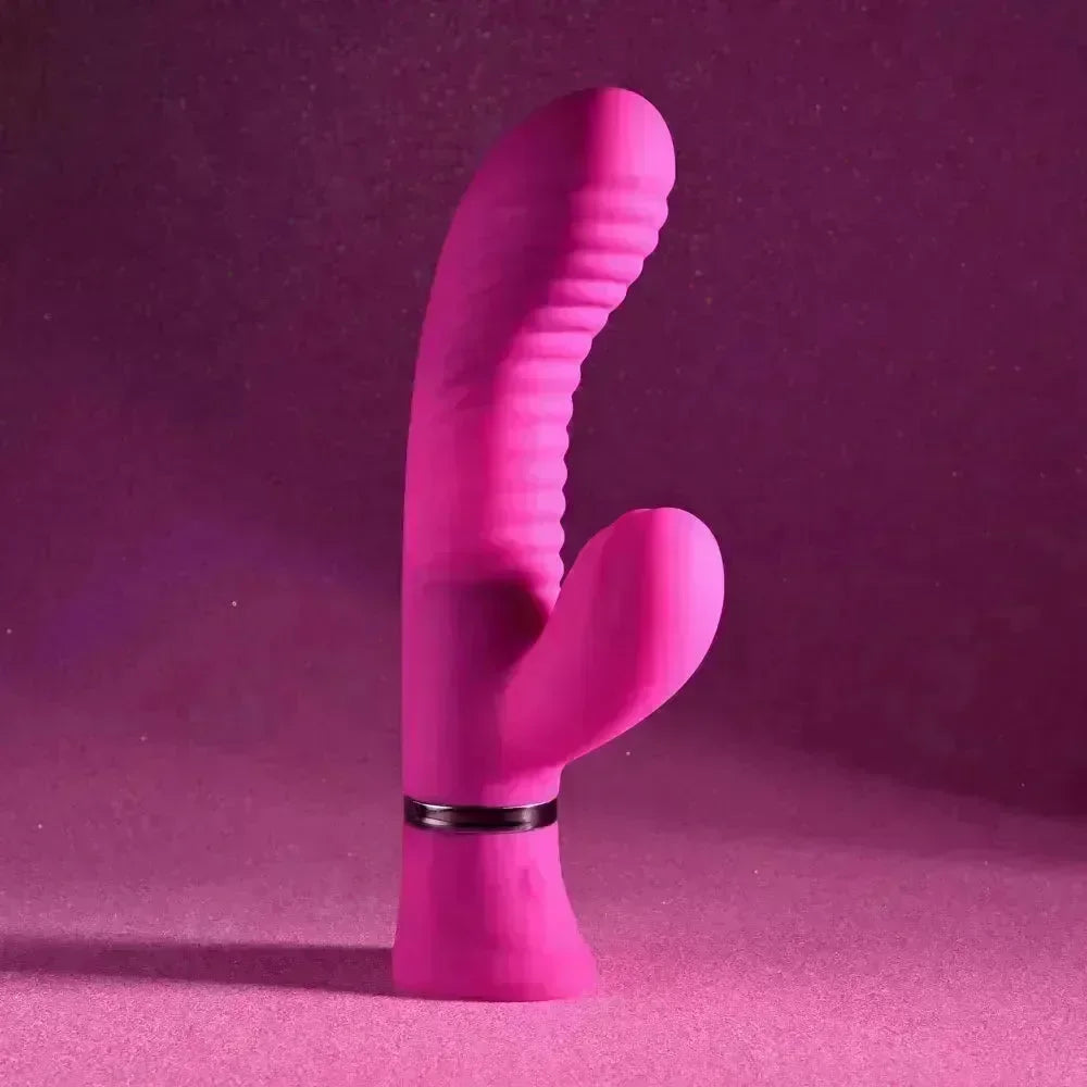 Selopa NEXT WAVE - 16.4 cm USB Rechargeable Dual Vibrator - Take A Peek