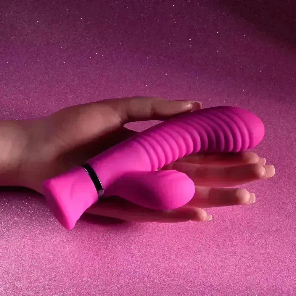 Selopa NEXT WAVE - 16.4 cm USB Rechargeable Dual Vibrator - Take A Peek