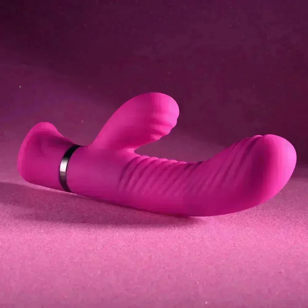 Selopa NEXT WAVE - 16.4 cm USB Rechargeable Dual Vibrator - Take A Peek