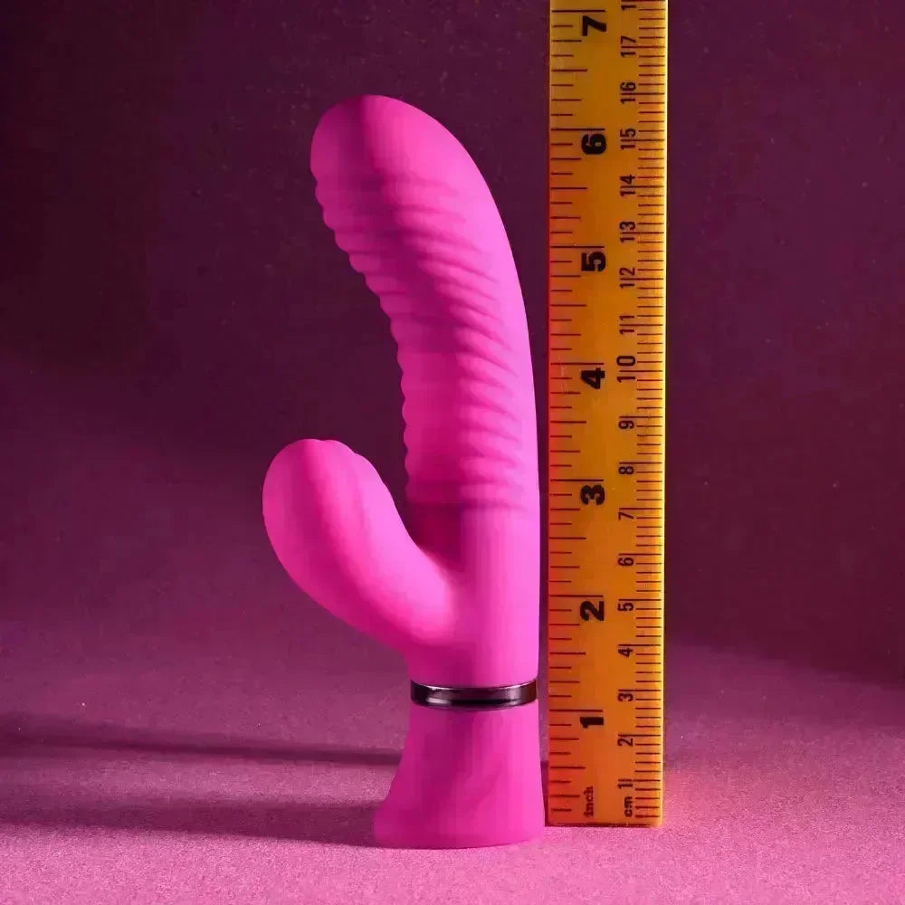 Selopa NEXT WAVE - 16.4 cm USB Rechargeable Dual Vibrator - Take A Peek