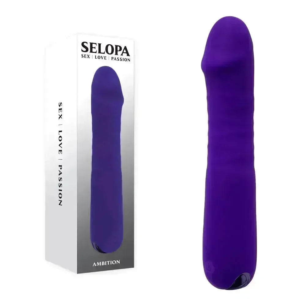 Selopa AMBITION - 17 cm USB Rechargeable Thrusting Vibrator - Take A Peek