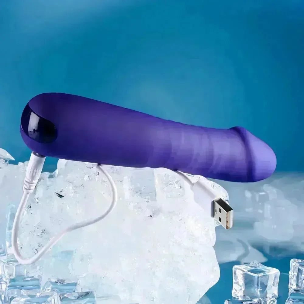 Selopa AMBITION - 17 cm USB Rechargeable Thrusting Vibrator - Take A Peek