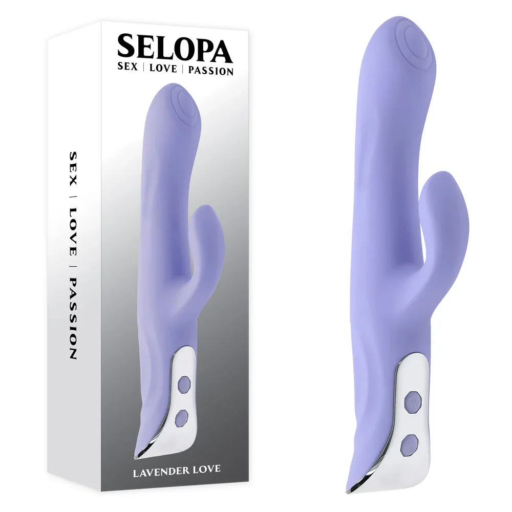 Evolved LAVENDER LOVE - 23.3 cm USB Rechargeable Rabbit Vibrator - Take A Peek