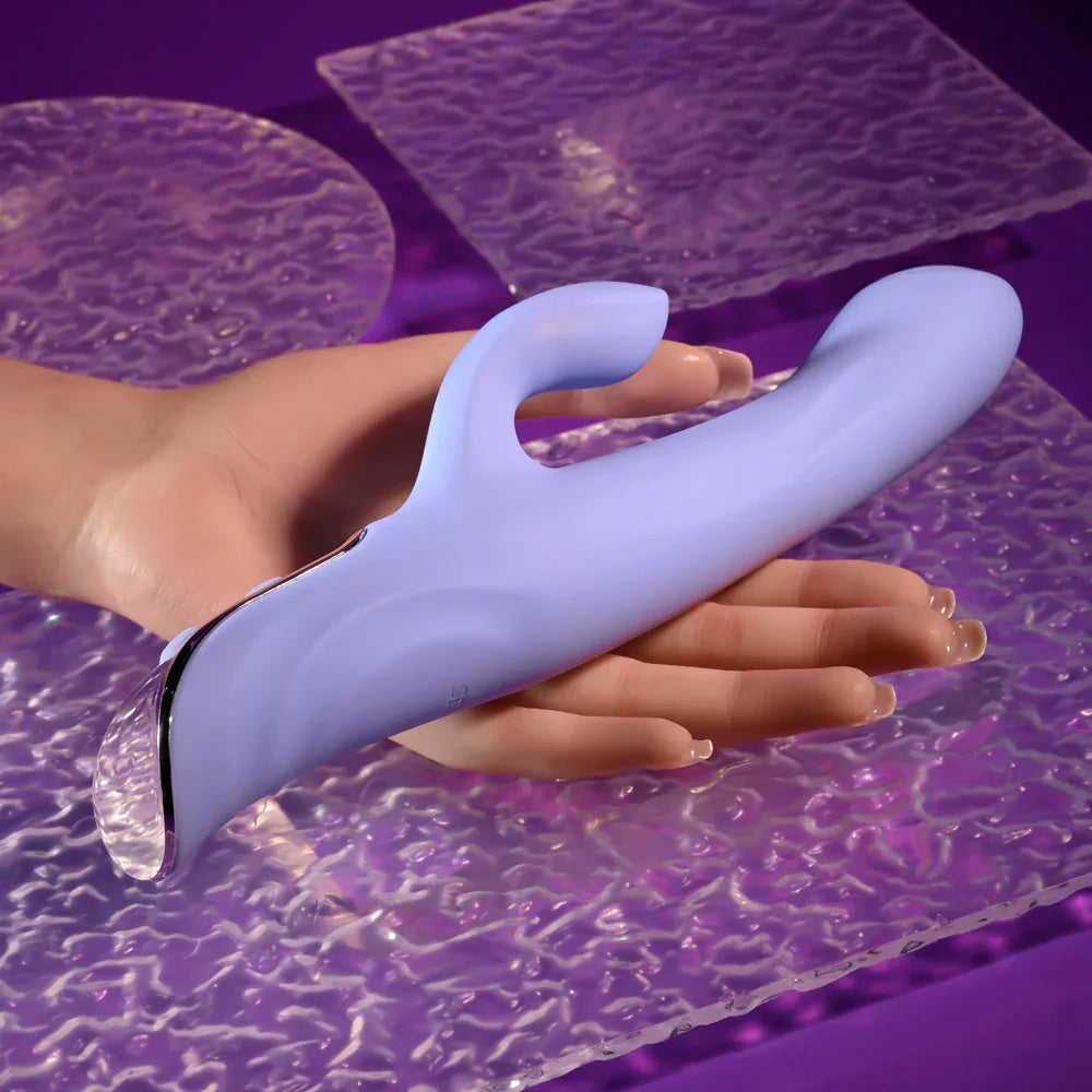 Evolved LAVENDER LOVE - 23.3 cm USB Rechargeable Rabbit Vibrator - Take A Peek