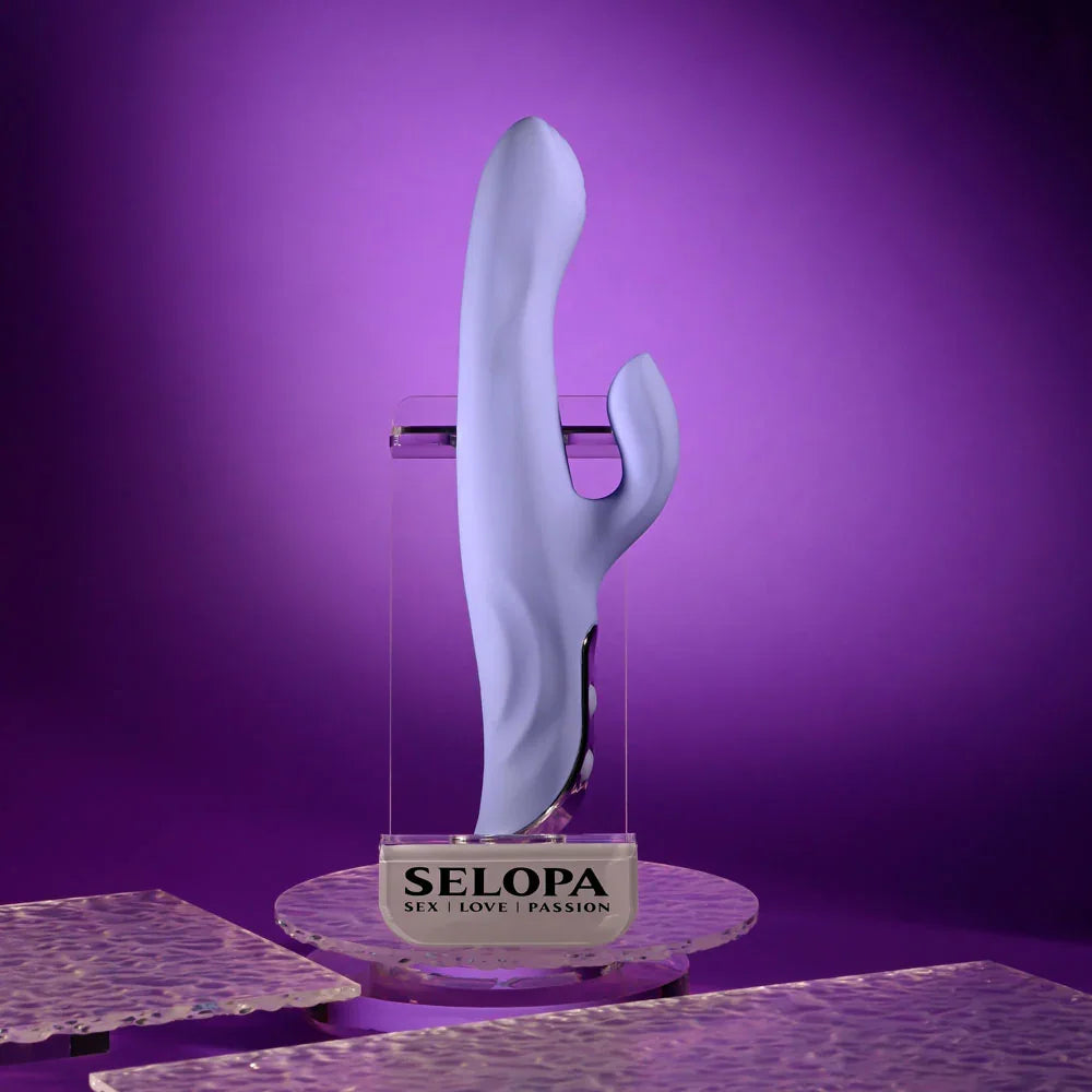 Evolved LAVENDER LOVE - 23.3 cm USB Rechargeable Rabbit Vibrator - Take A Peek
