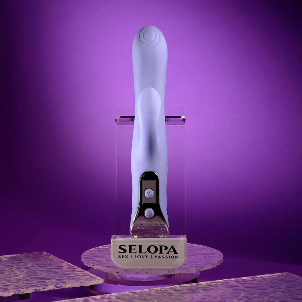 Evolved LAVENDER LOVE - 23.3 cm USB Rechargeable Rabbit Vibrator - Take A Peek
