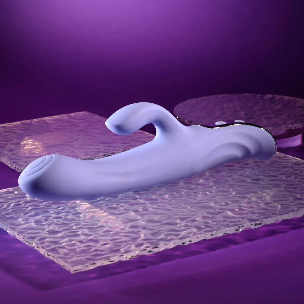 Evolved LAVENDER LOVE - 23.3 cm USB Rechargeable Rabbit Vibrator - Take A Peek