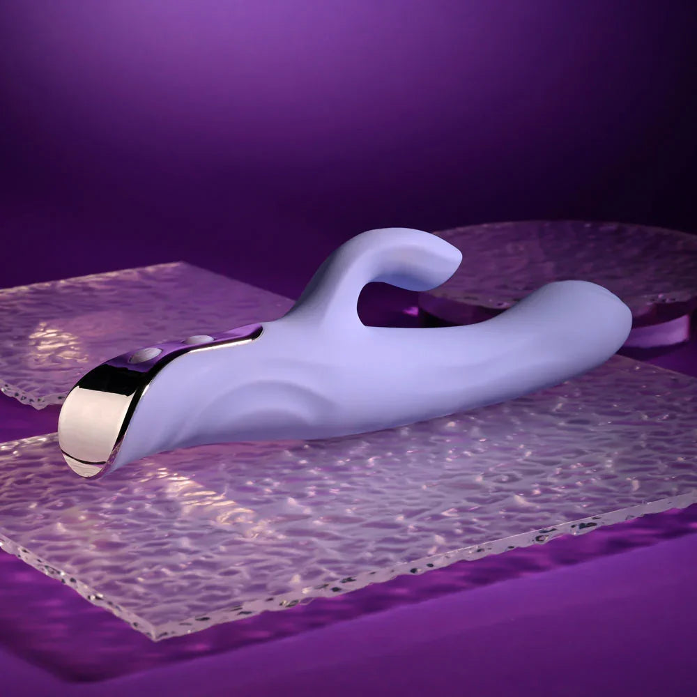 Evolved LAVENDER LOVE - 23.3 cm USB Rechargeable Rabbit Vibrator - Take A Peek