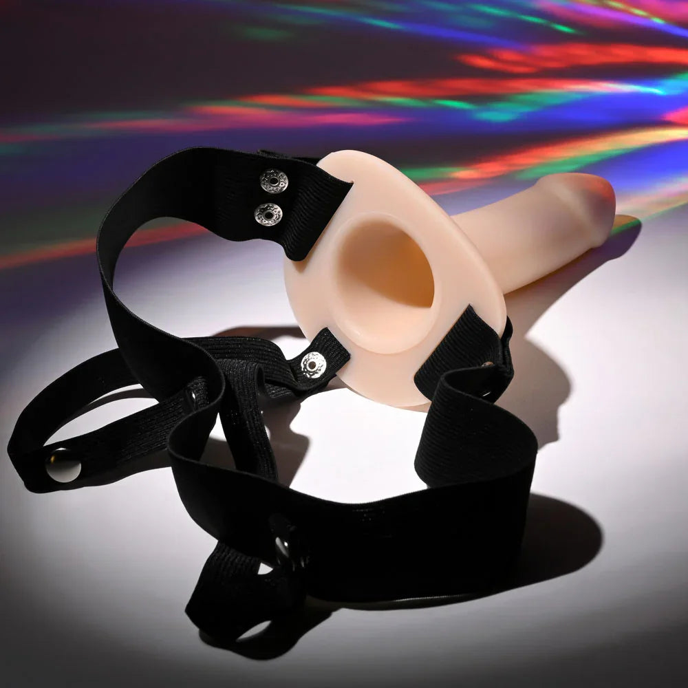 Selopa OUR FIRST HOLLOW STRAP ON LIGHT - 16.3 cm Hollow Strap-On - Take A Peek