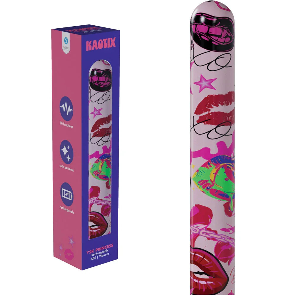 S-LINE Kaotix Y2K Princess - Powder 17.8 cm USB Rechargeable Vibrator - Take A Peek