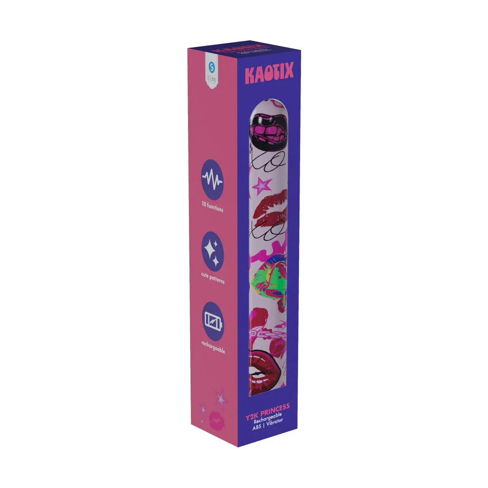S-LINE Kaotix Y2K Princess - Powder 17.8 cm USB Rechargeable Vibrator - Take A Peek