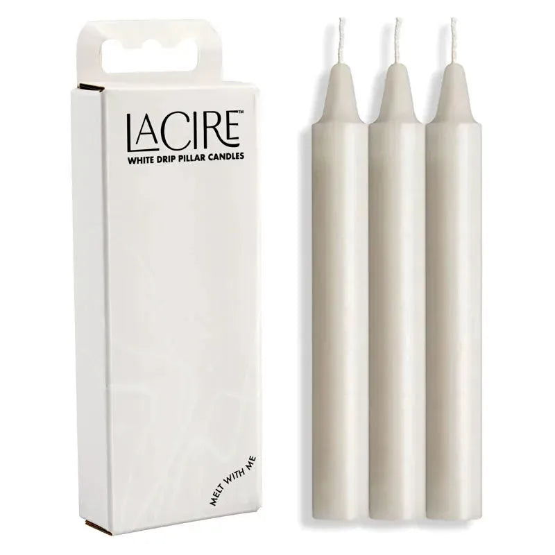 LaCire Drip Pillar Candles - - Take A Peek