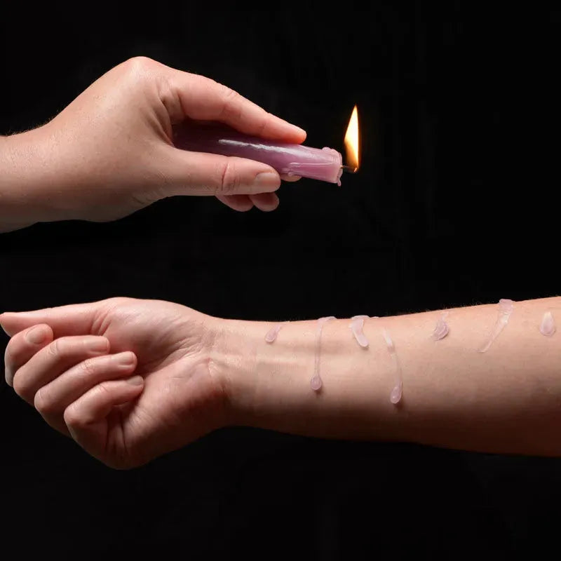 LaCire Drip Pillar Candles - Violet - Take A Peek