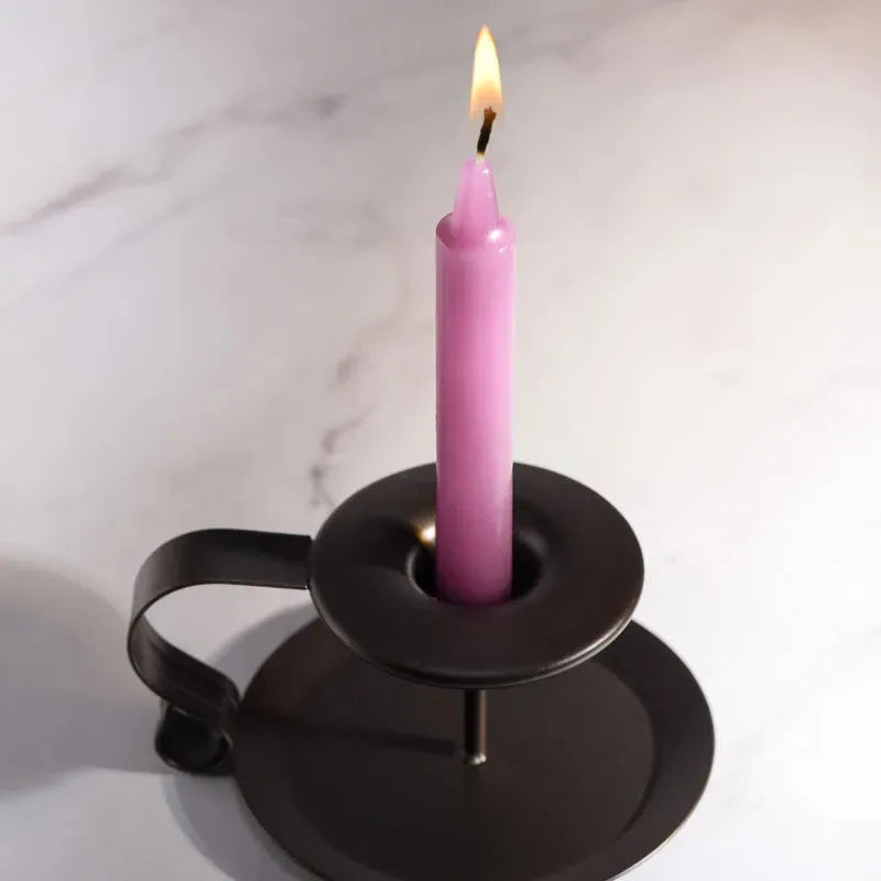 LaCire Drip Pillar Candles - Violet - Take A Peek