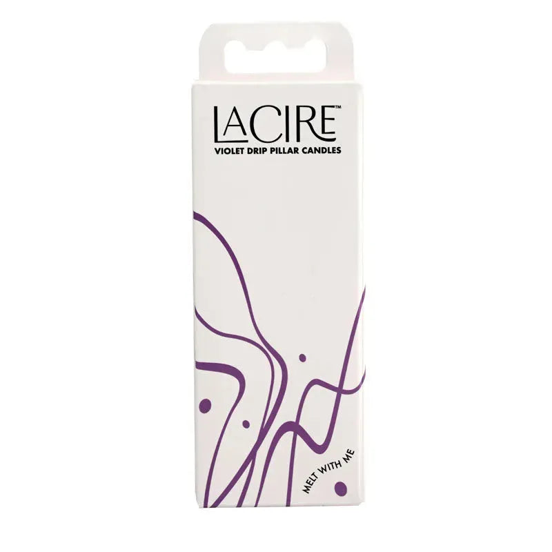 LaCire Drip Pillar Candles - Violet - Take A Peek