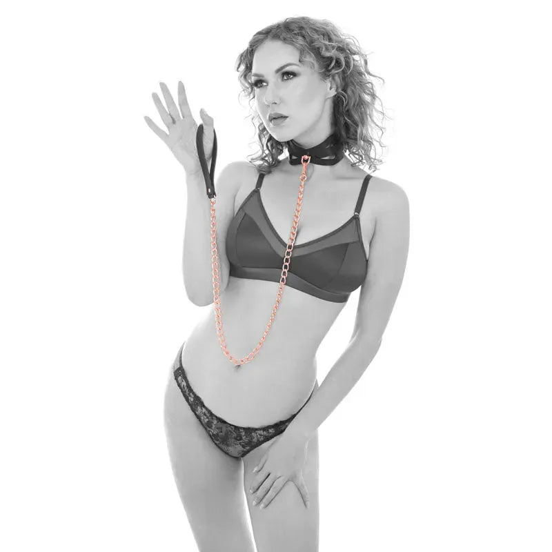 Sex & Mischief Brat Collar & Leash - Take A Peek