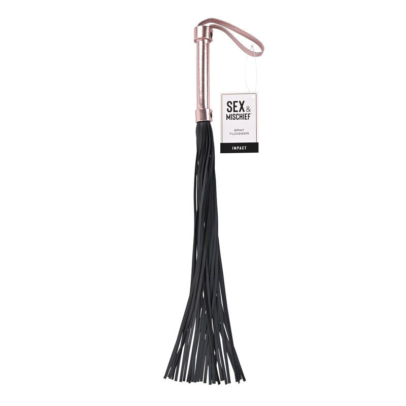 Sex & Mischief Brat Flogger - /Black Flogger - Take A Peek