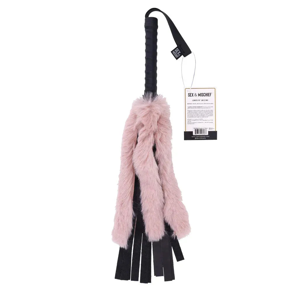 Sex & Mischief Brat Faux Fur Flogger - Take A Peek