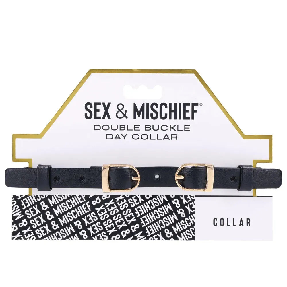 Sex & Mischief Double Buckle Day Collar - Take A Peek