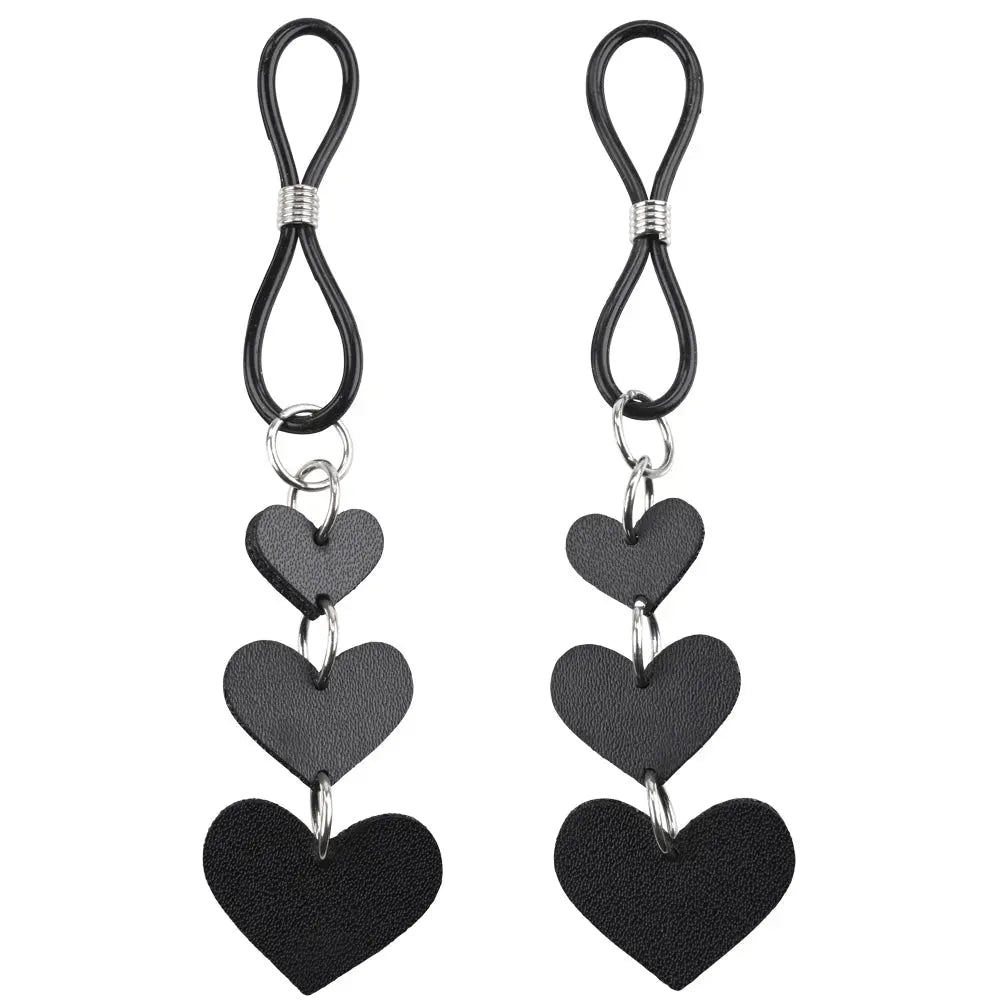 Sex & Mischief Heart Nipple Ties - Take A Peek