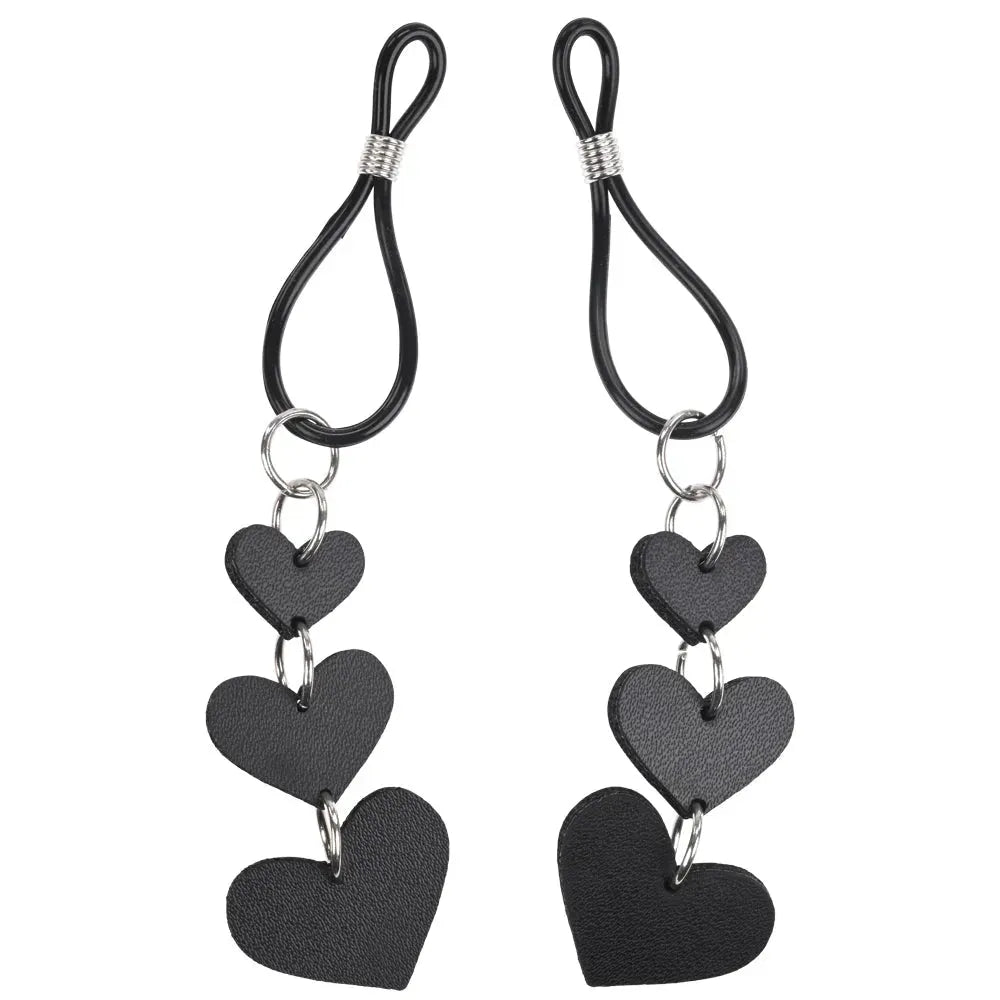 Sex & Mischief Heart Nipple Ties - Take A Peek