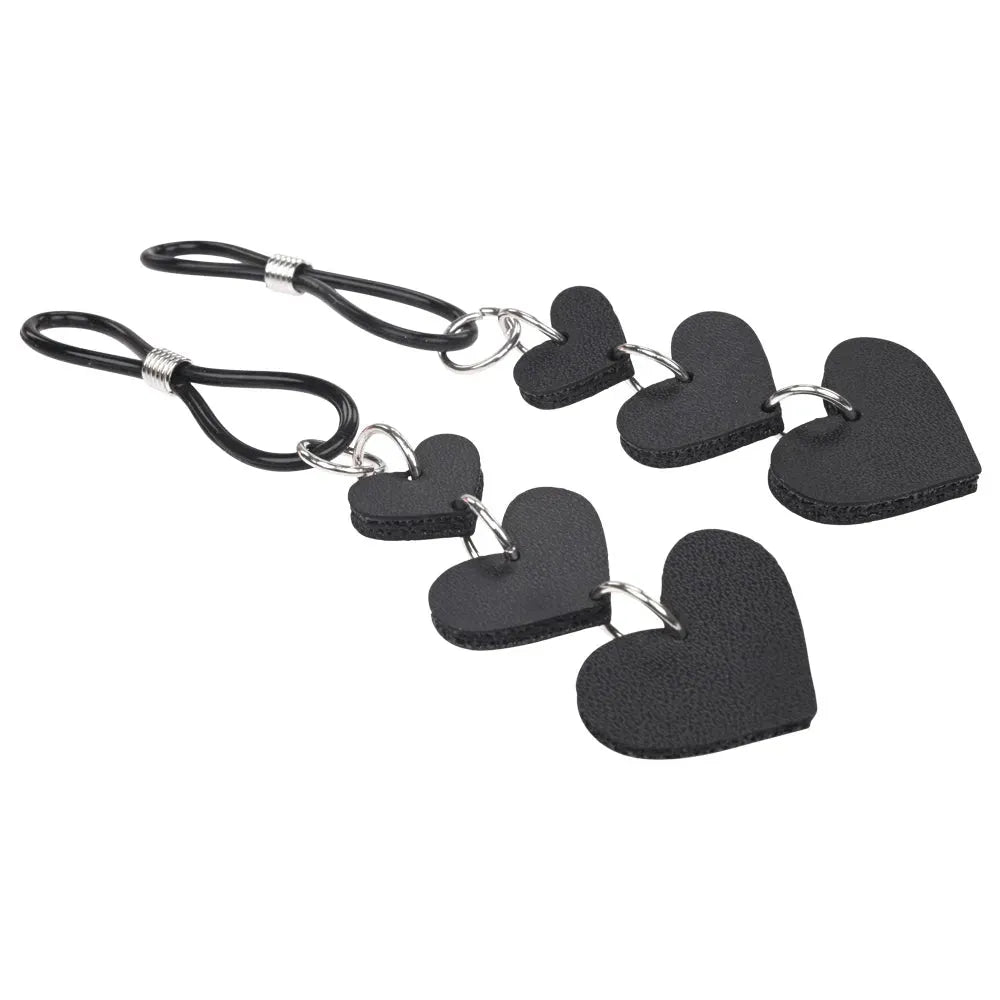 Sex & Mischief Heart Nipple Ties - Take A Peek