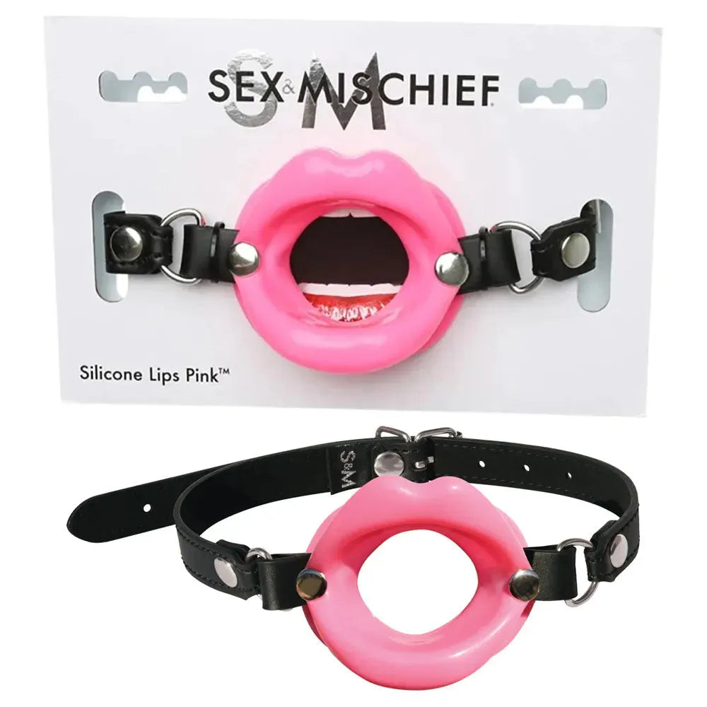 Sex & Mischief Silicone Lips Mouth Gag - - Take A Peek