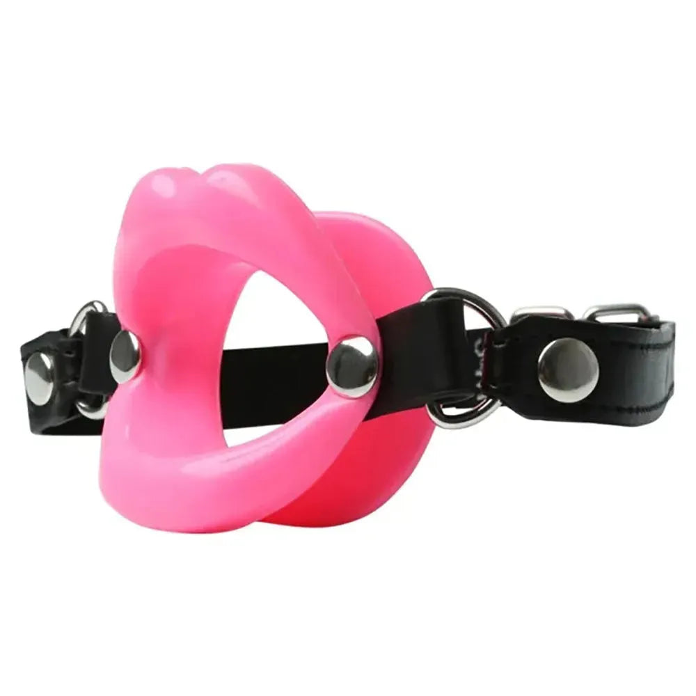 Sex & Mischief Silicone Lips Mouth Gag - - Take A Peek