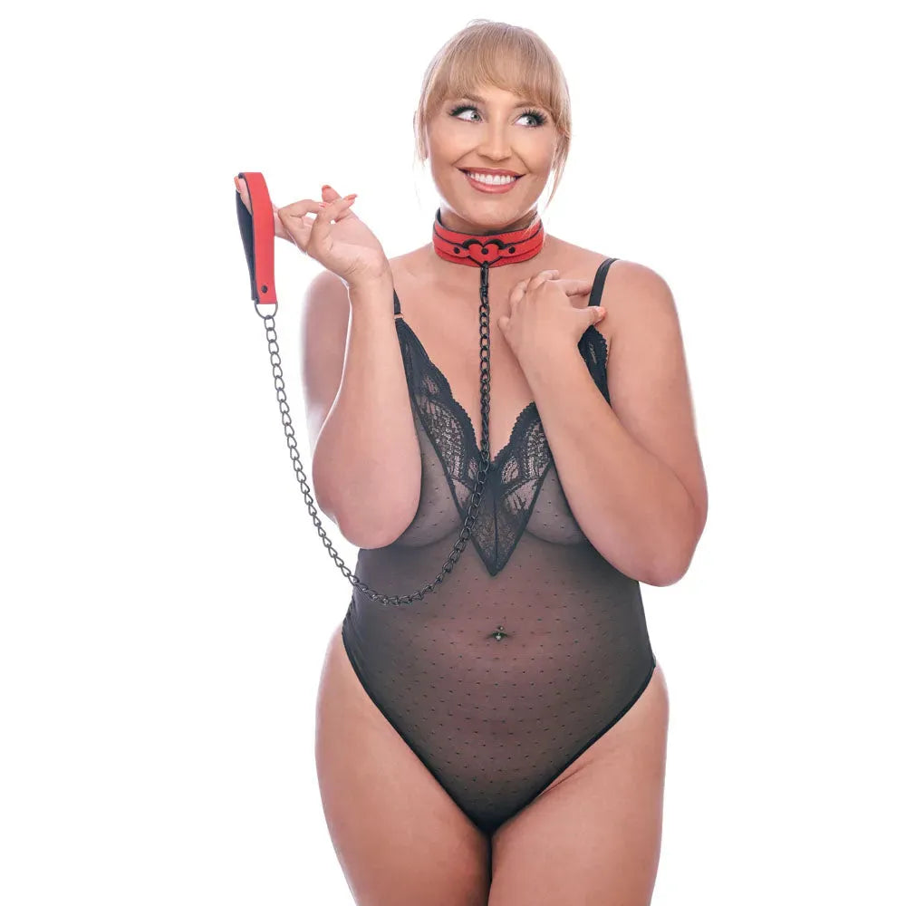 Sex & Mischief Amor Collar and Leash - Take A Peek