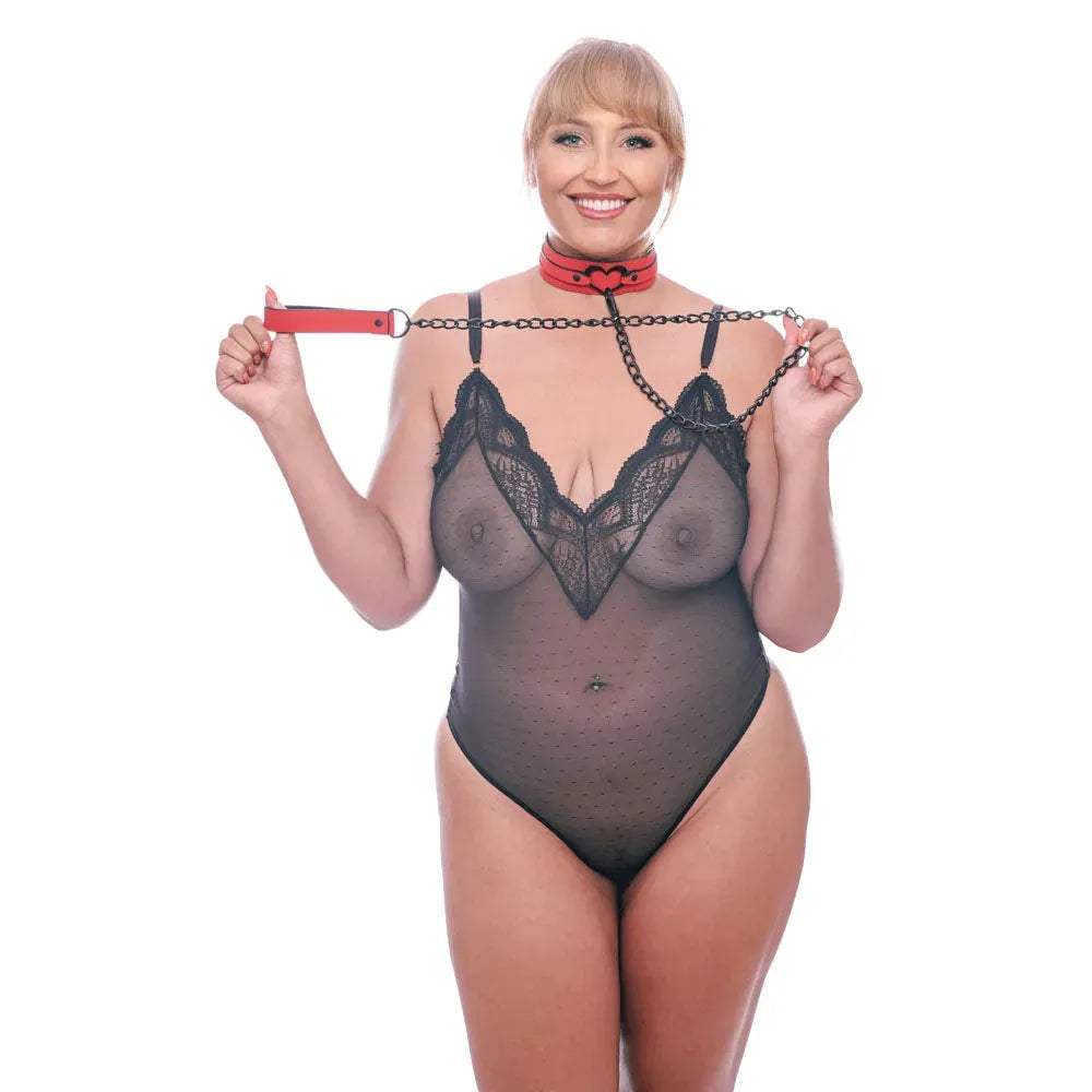 Sex & Mischief Amor Collar and Leash - Take A Peek