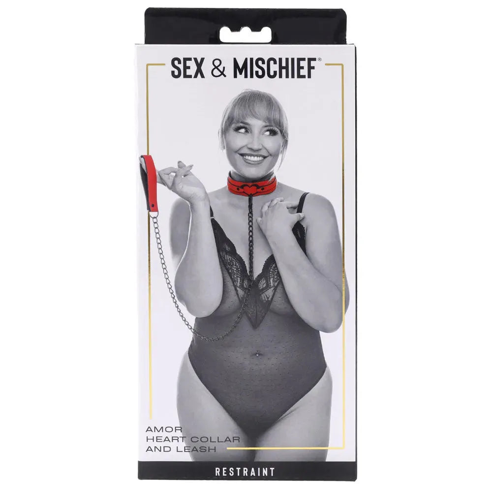 Sex & Mischief Amor Collar and Leash - Take A Peek