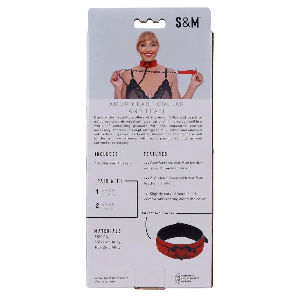 Sex & Mischief Amor Collar and Leash - Take A Peek