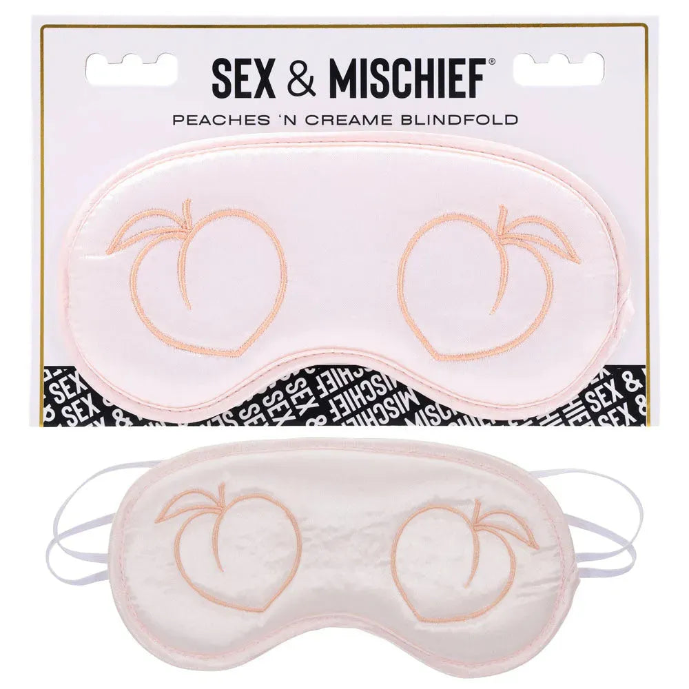Sex & Mischief Peaches n CreaMe Blindfold - Take A Peek