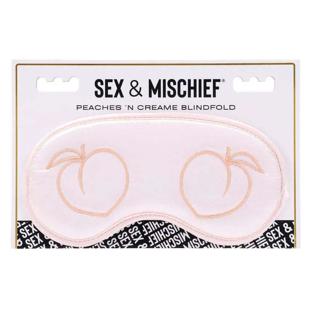 Sex & Mischief Peaches n CreaMe Blindfold - Take A Peek
