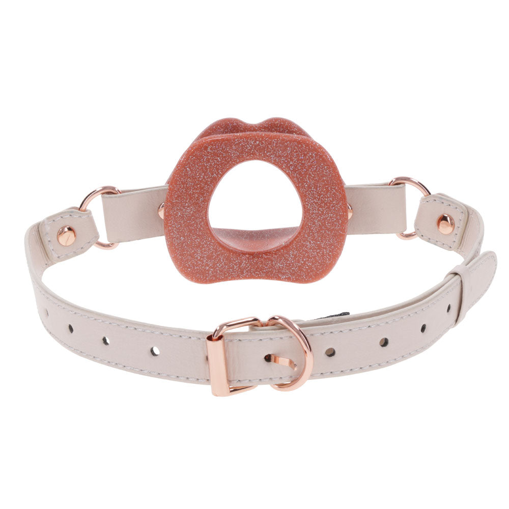 Sex & Mischief Peaches n CreaMe Silicone Lips - Peach Mouth Restraint - Take A Peek