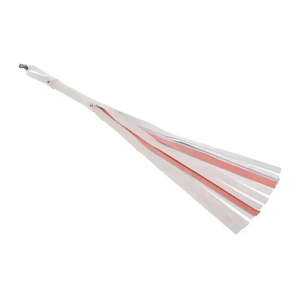 Sex & Mischief Peaches n CreaMe Stripe Flogger - Peach 80 cm Flogger Whip - Take A Peek
